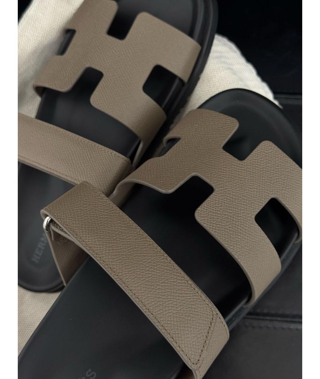 HERMES Кожаные сандалии, фото 4