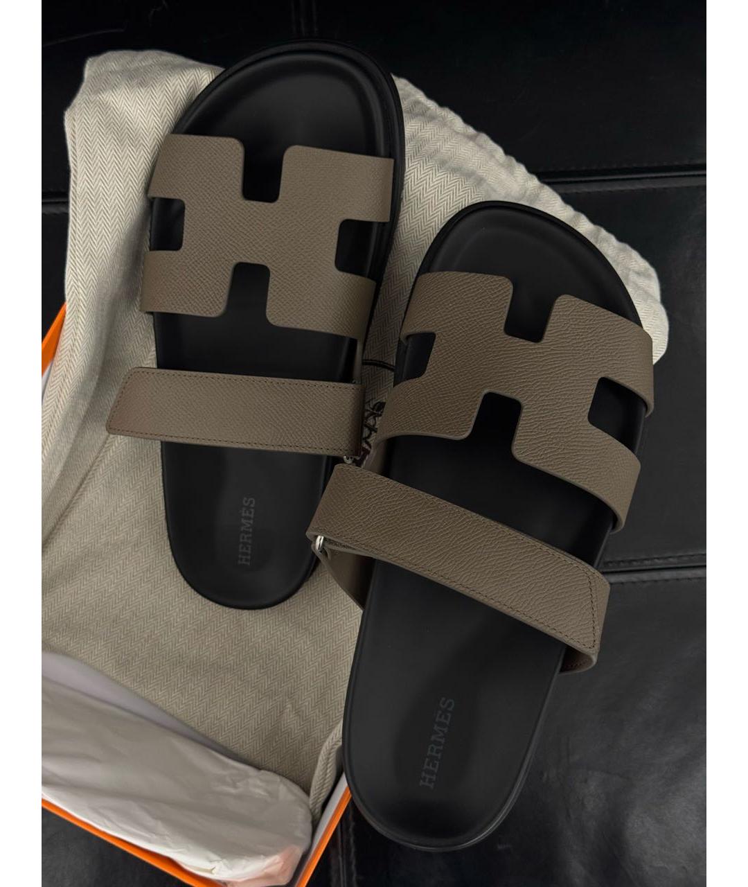 HERMES Кожаные сандалии, фото 3