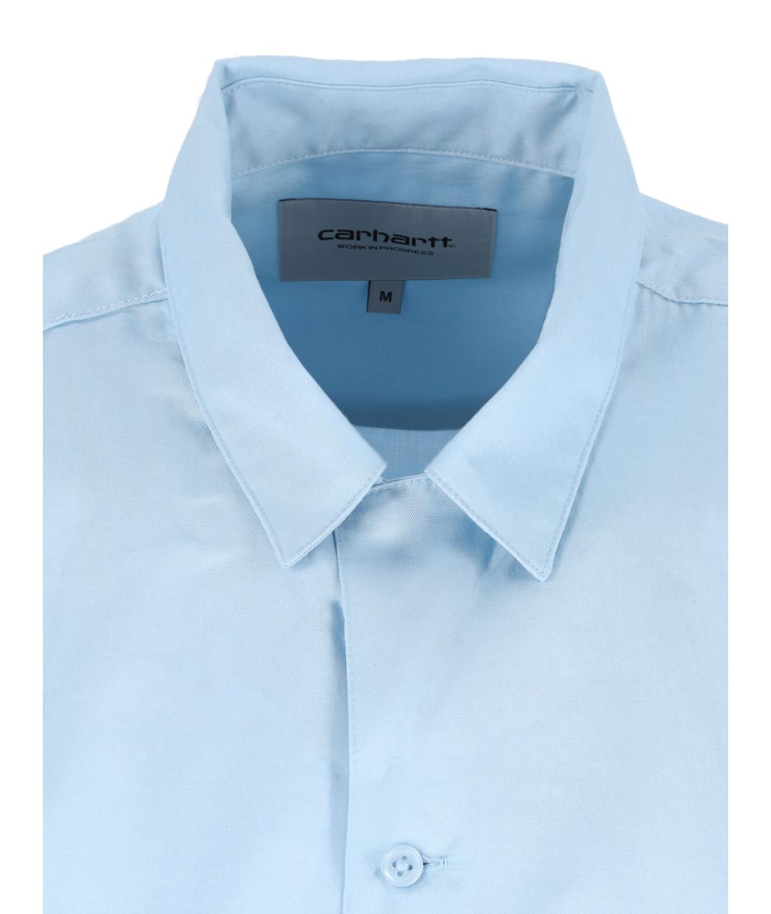 CARHARTT WIP Синяя хлопковая кэжуал рубашка, фото 3