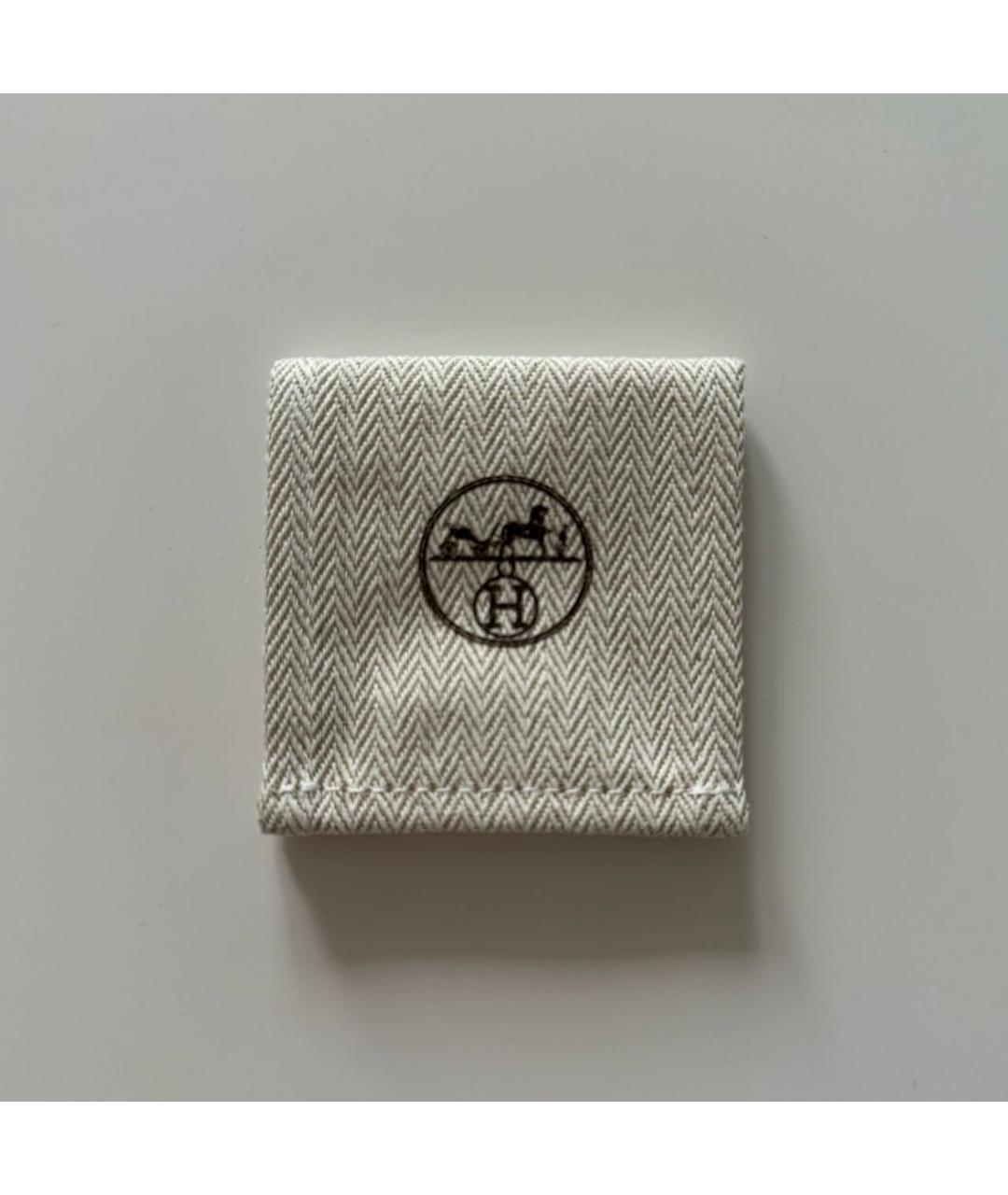 HERMES Голубые металлические серьги, фото 4