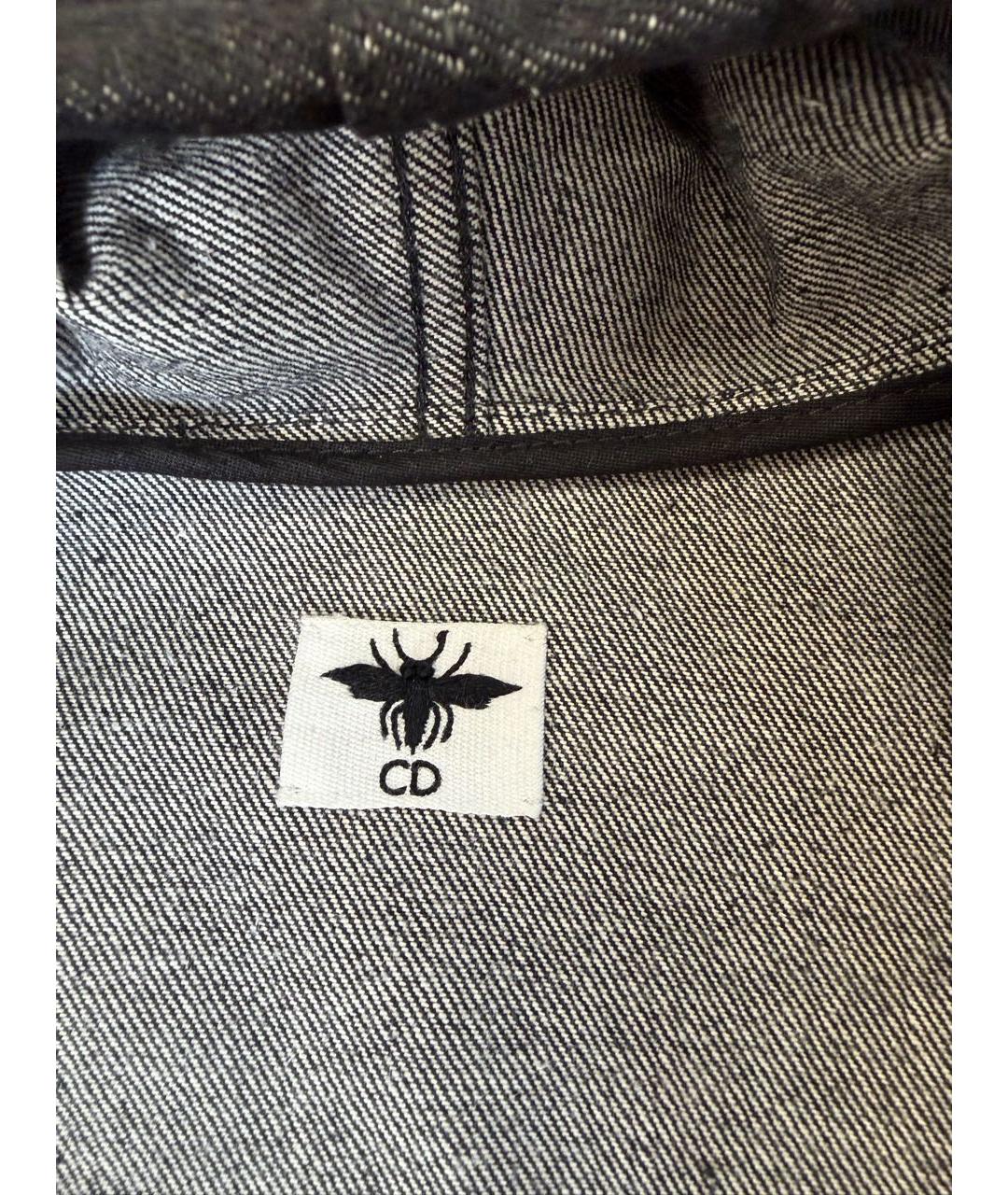 CHRISTIAN DIOR Антрацитовая деним куртка, фото 3