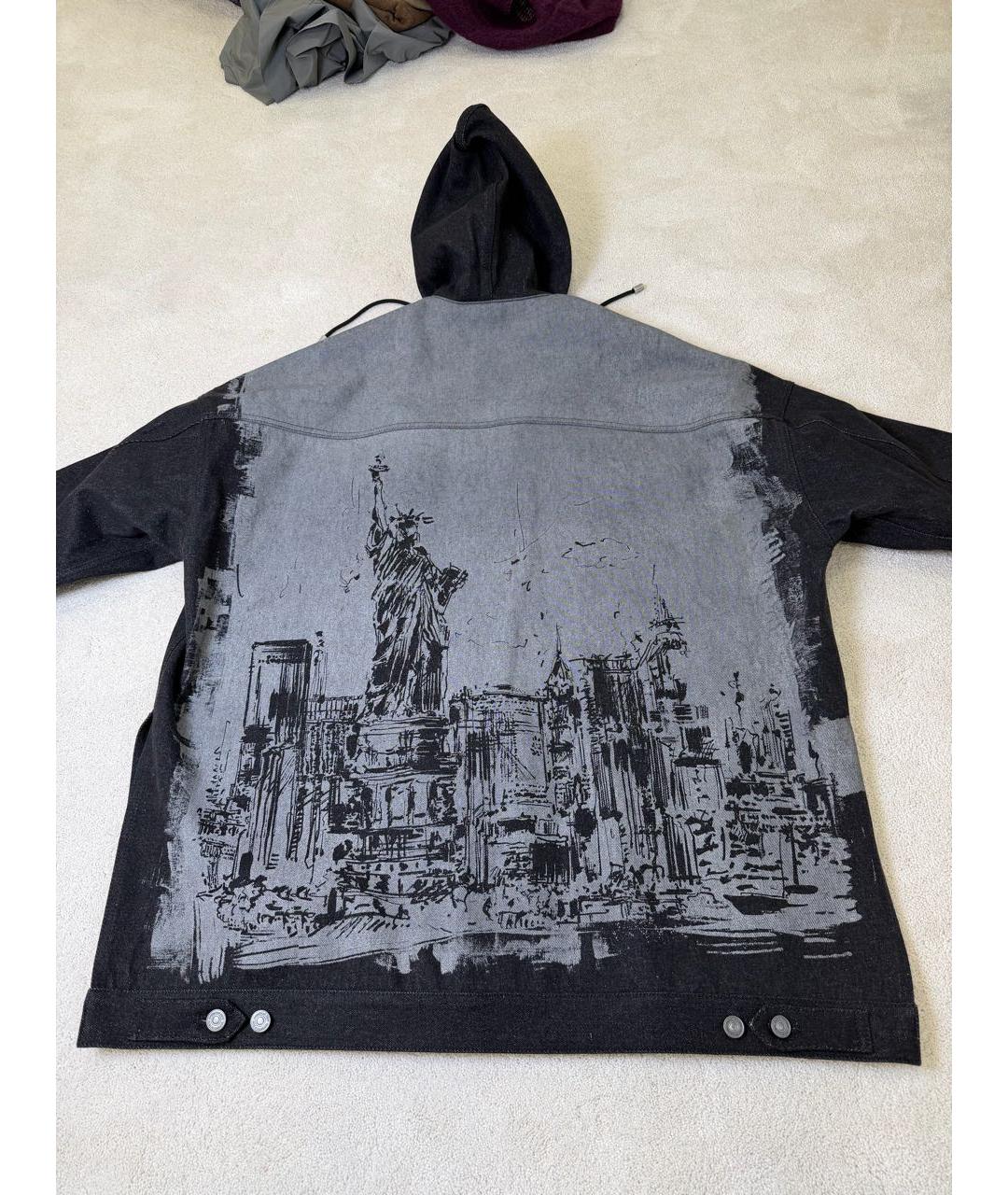 CHRISTIAN DIOR Антрацитовая деним куртка, фото 2