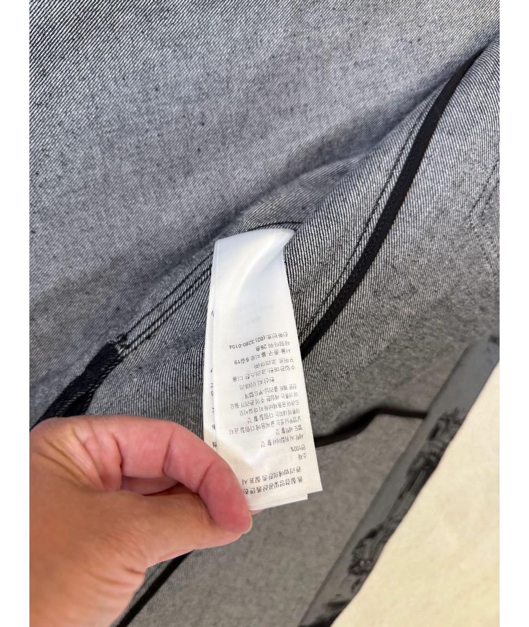 CHRISTIAN DIOR Антрацитовая деним куртка, фото 7