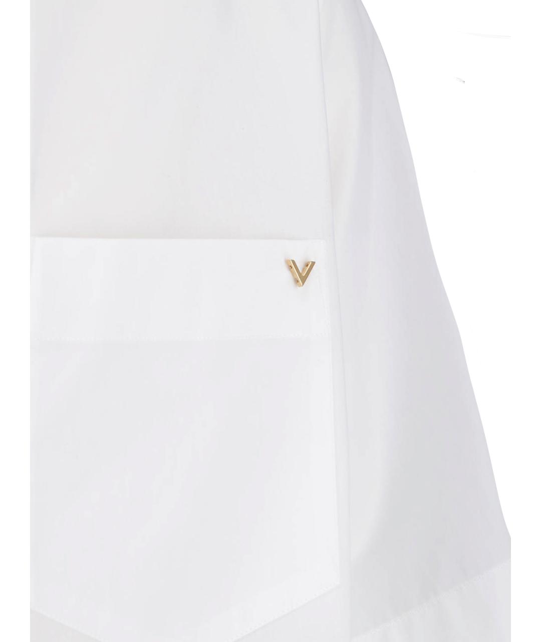 VALENTINO Белая хлопковая кэжуал рубашка, фото 5