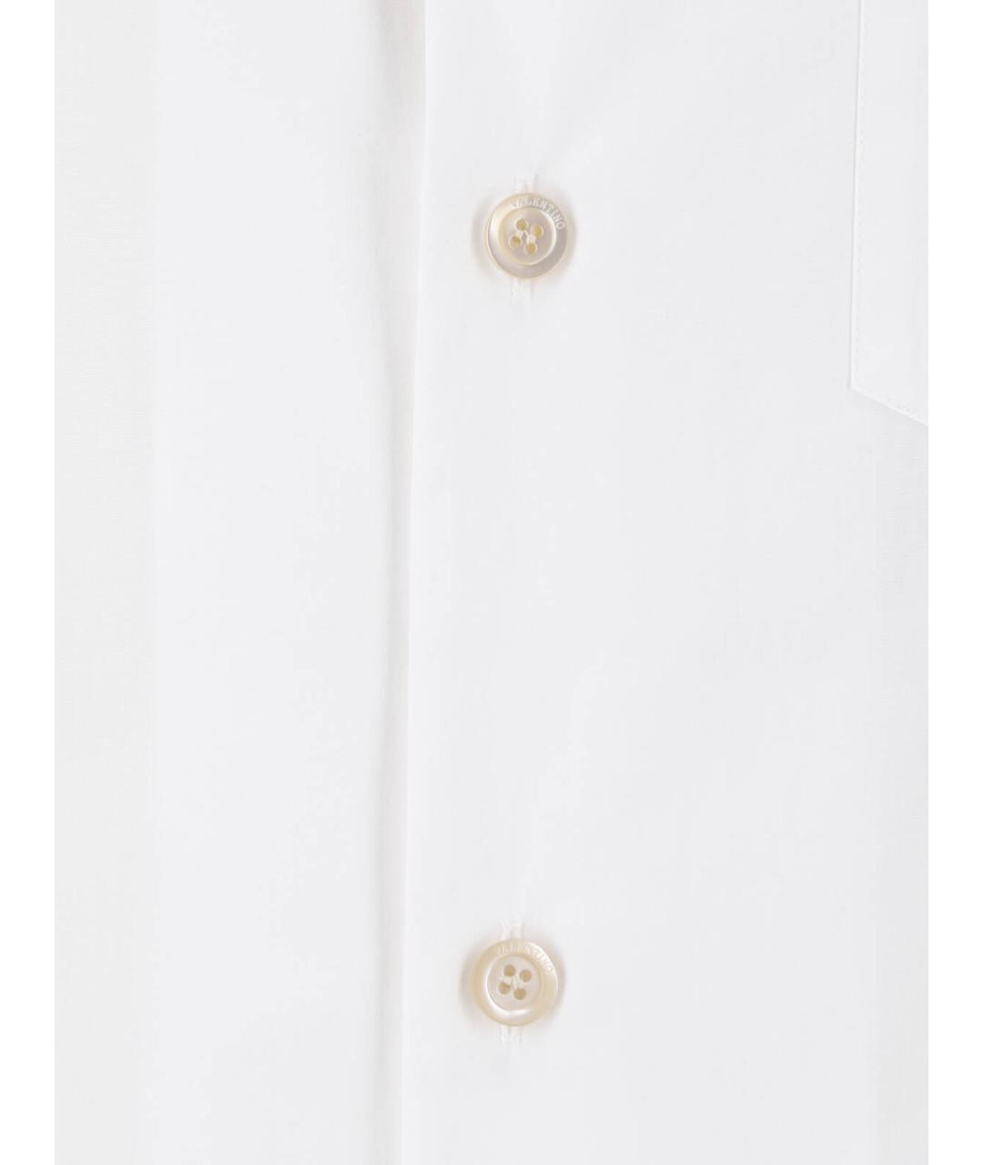 VALENTINO Белая хлопковая кэжуал рубашка, фото 4