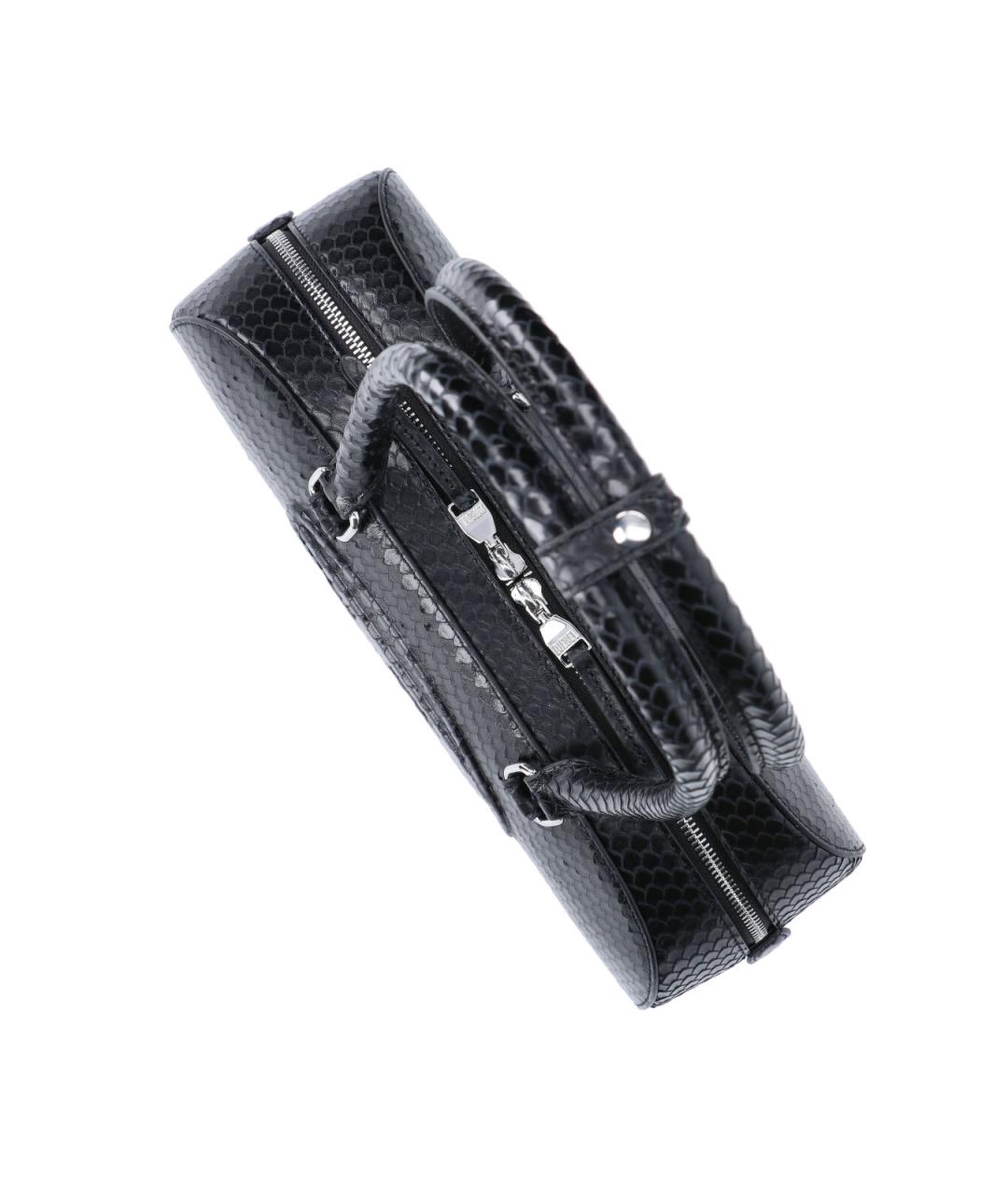 DIESEL Черная кожаная сумка через плечо, фото 4