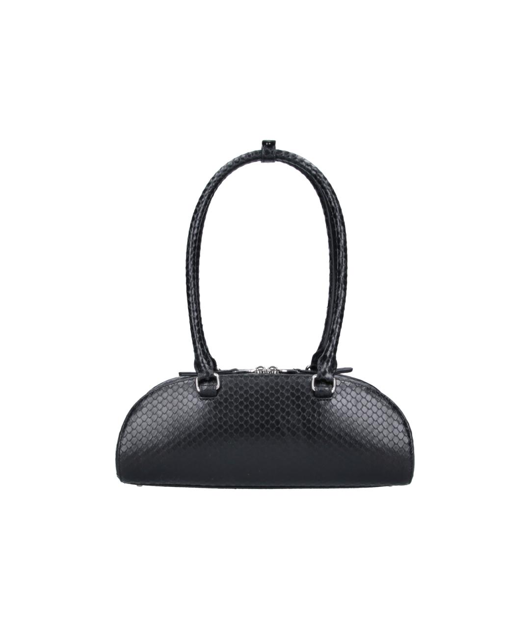 DIESEL Черная кожаная сумка через плечо, фото 3