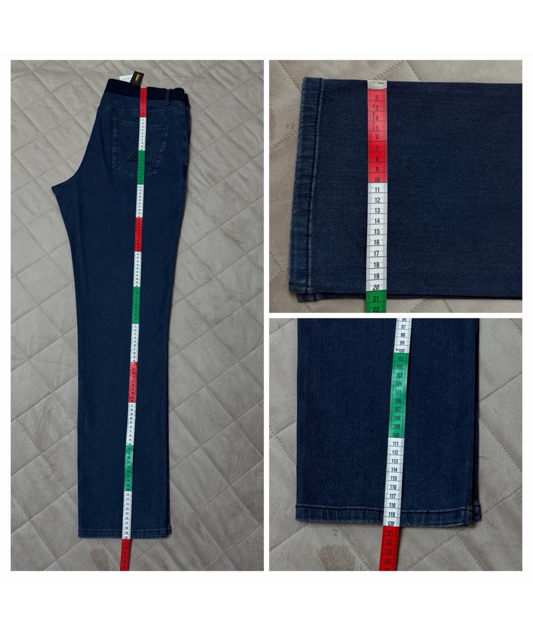 ZILLI Темно-синие повседневные брюки, фото 7