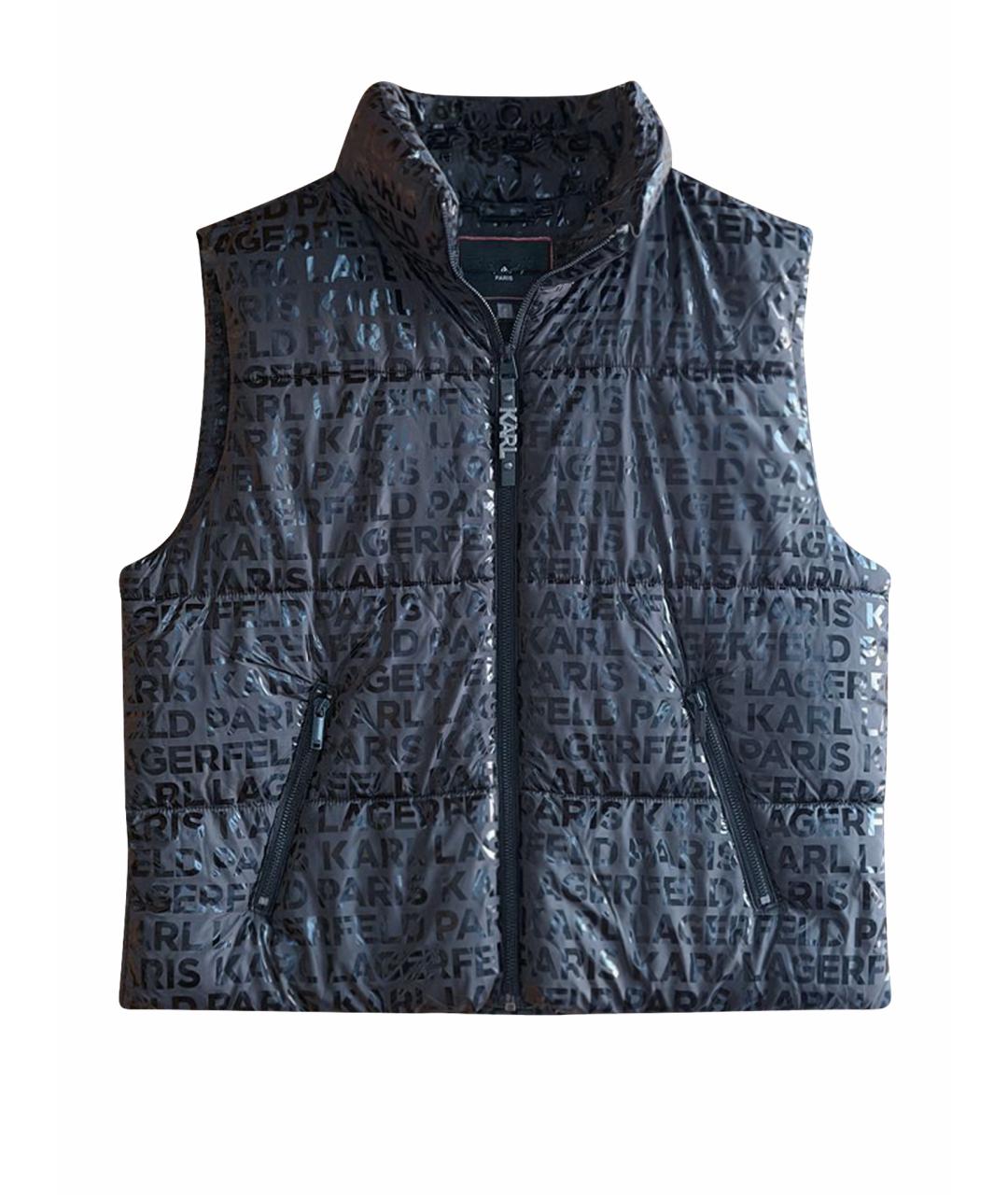 KARL LAGERFELD Черный полиэстеровый жилет, фото 6