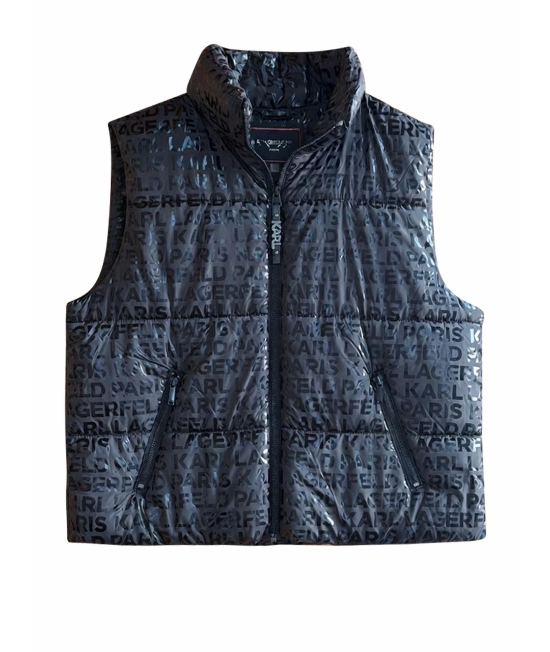 KARL LAGERFELD Черный полиэстеровый жилет, фото 1