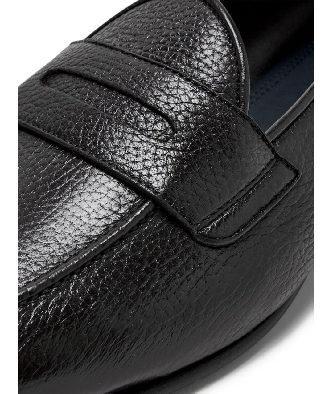 BRIONI Черные кожаные лоферы, фото 4