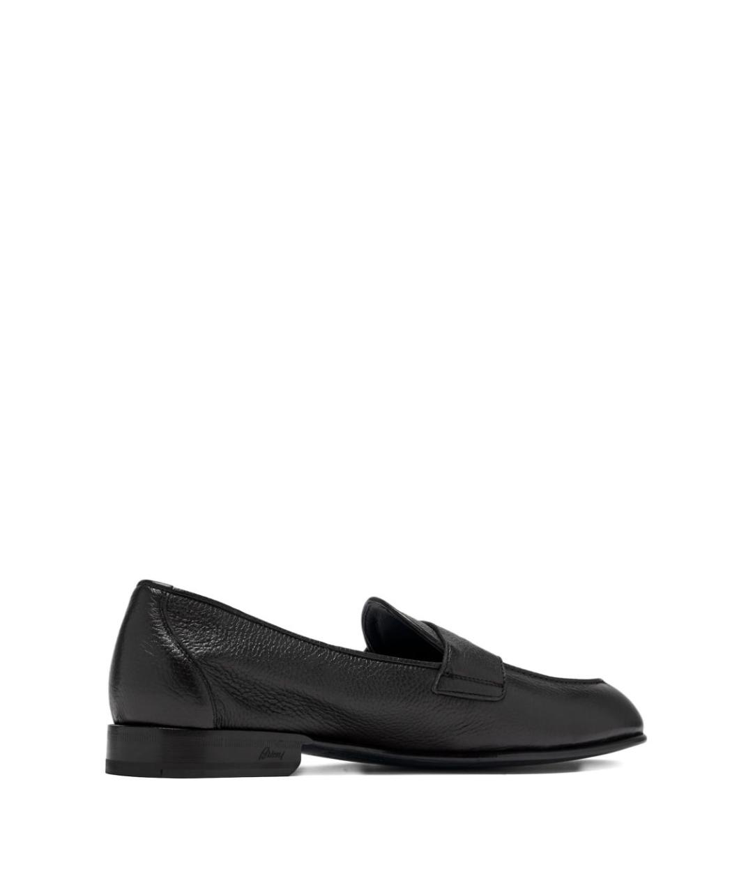 BRIONI Черные кожаные лоферы, фото 2