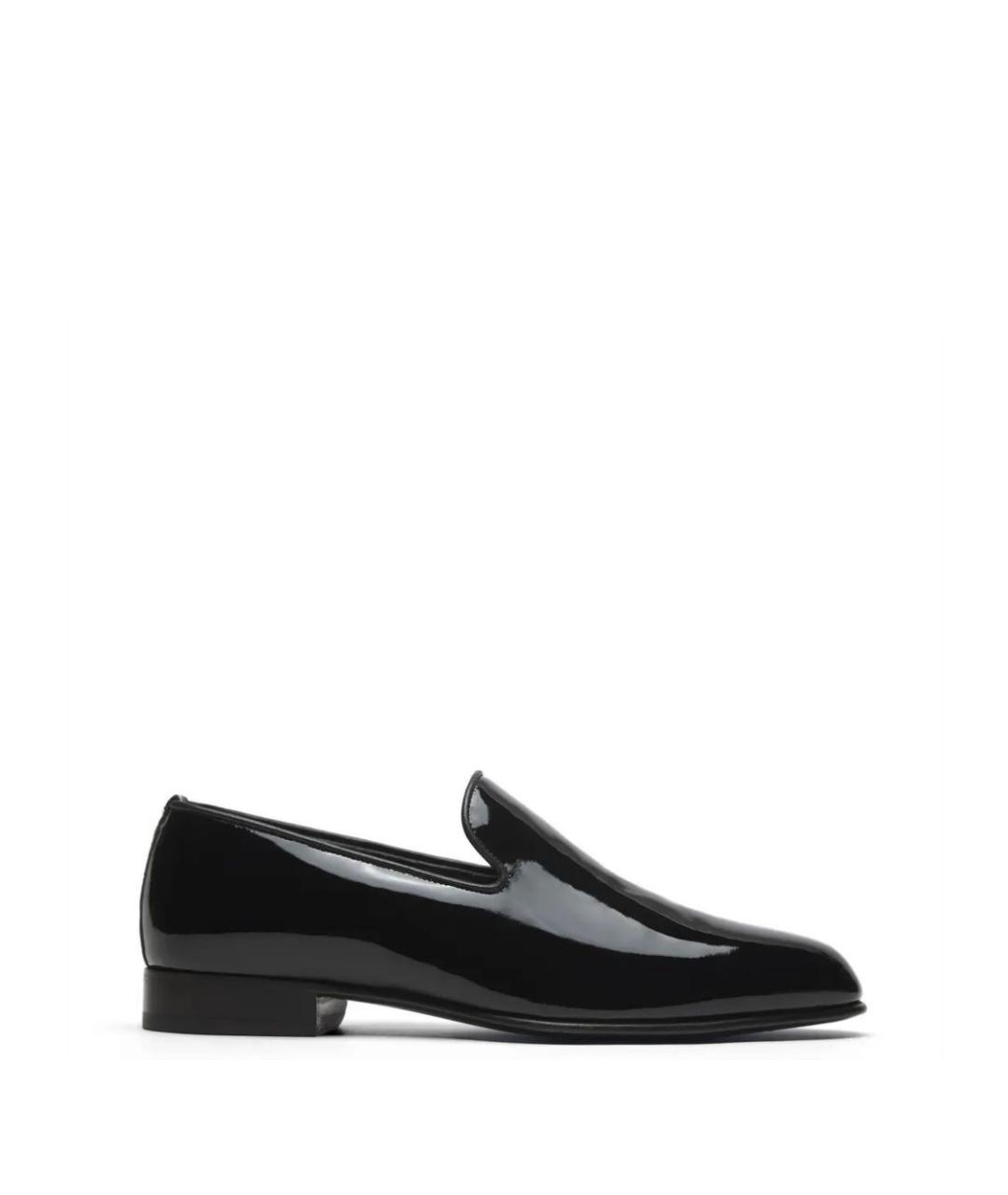 BRIONI Черные лоферы из лакированной кожи, фото 1