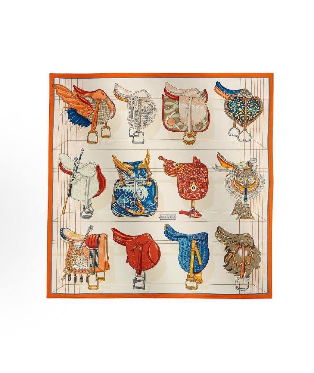 HERMES Шелковый платок, фото 6