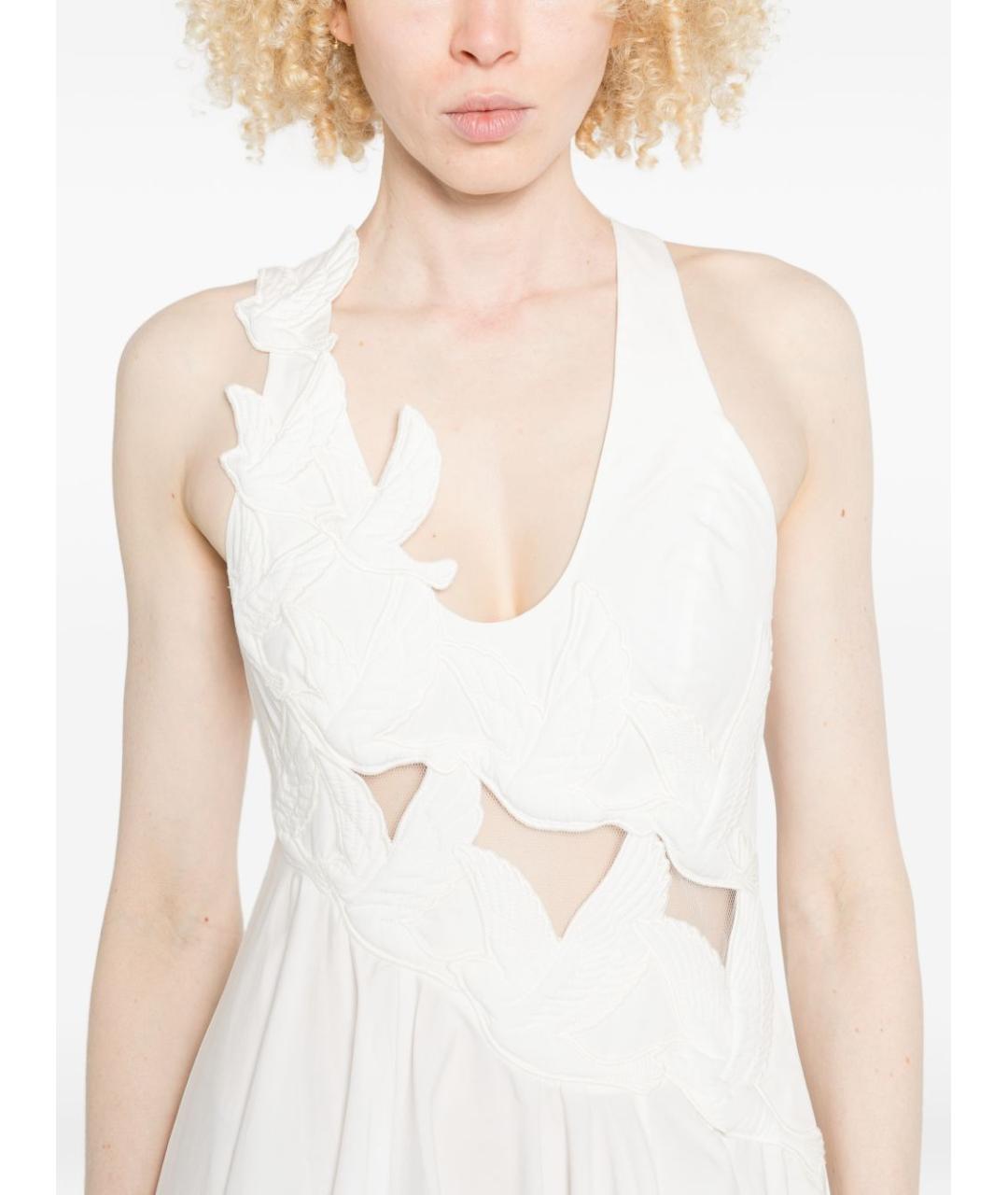 ZIMMERMANN Белое хлопковое коктейльное платье, фото 3