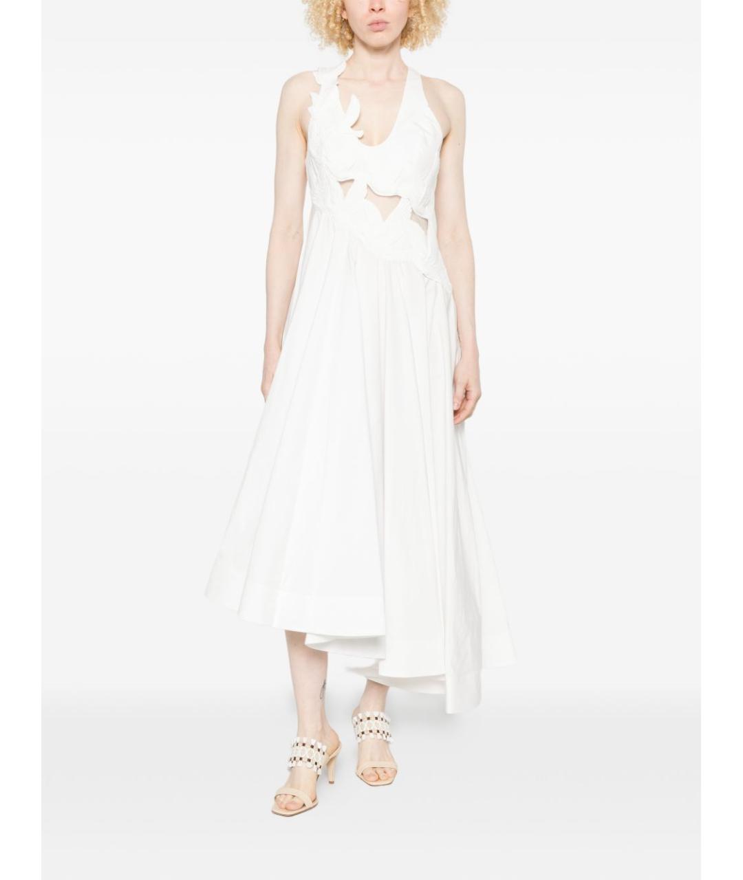ZIMMERMANN Белое хлопковое коктейльное платье, фото 4