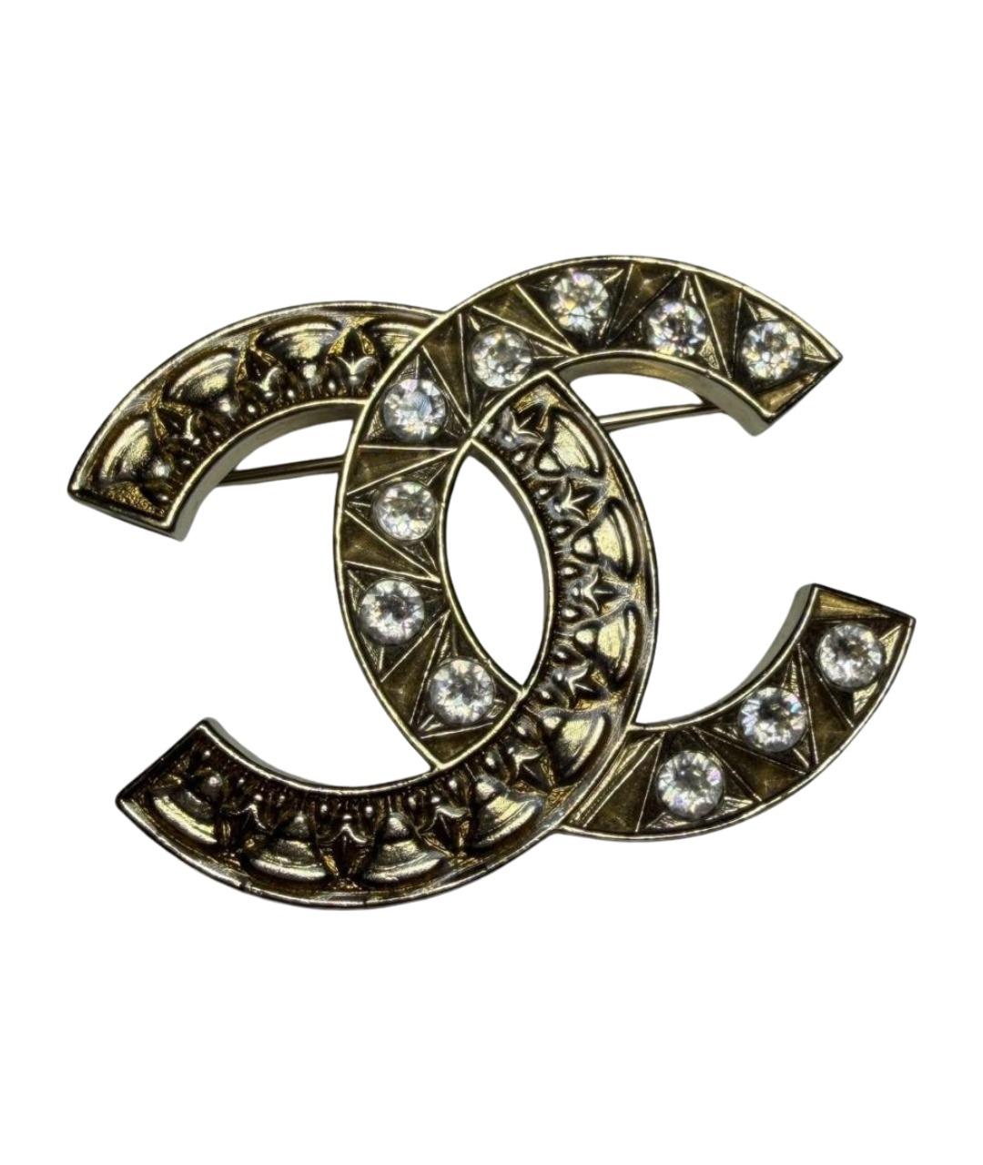 CHANEL Золотая латунная булавка / брошь, фото 1