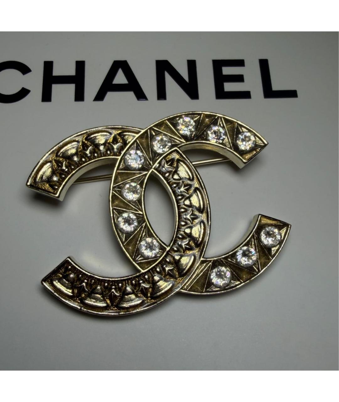 CHANEL Золотая латунная булавка / брошь, фото 4