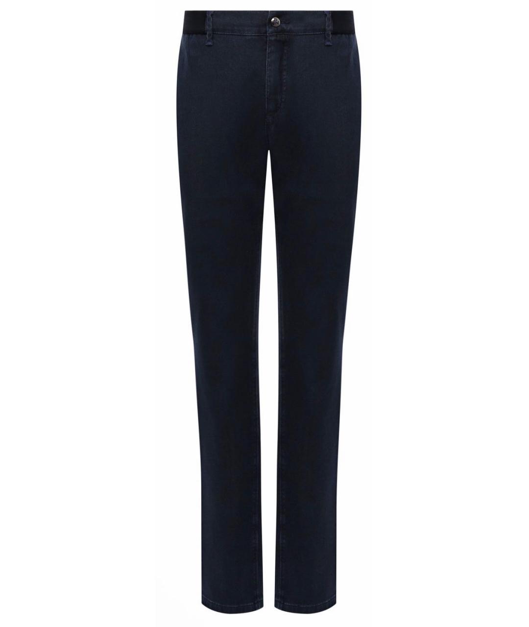 ZILLI Темно-синие повседневные брюки, фото 9