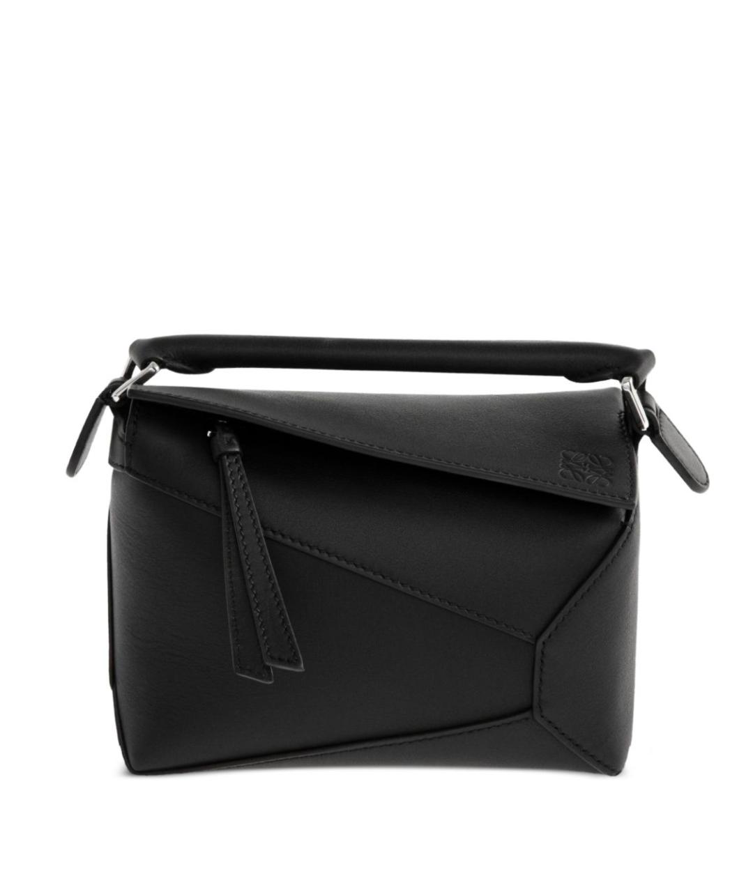LOEWE Черная кожаная сумка через плечо, фото 1
