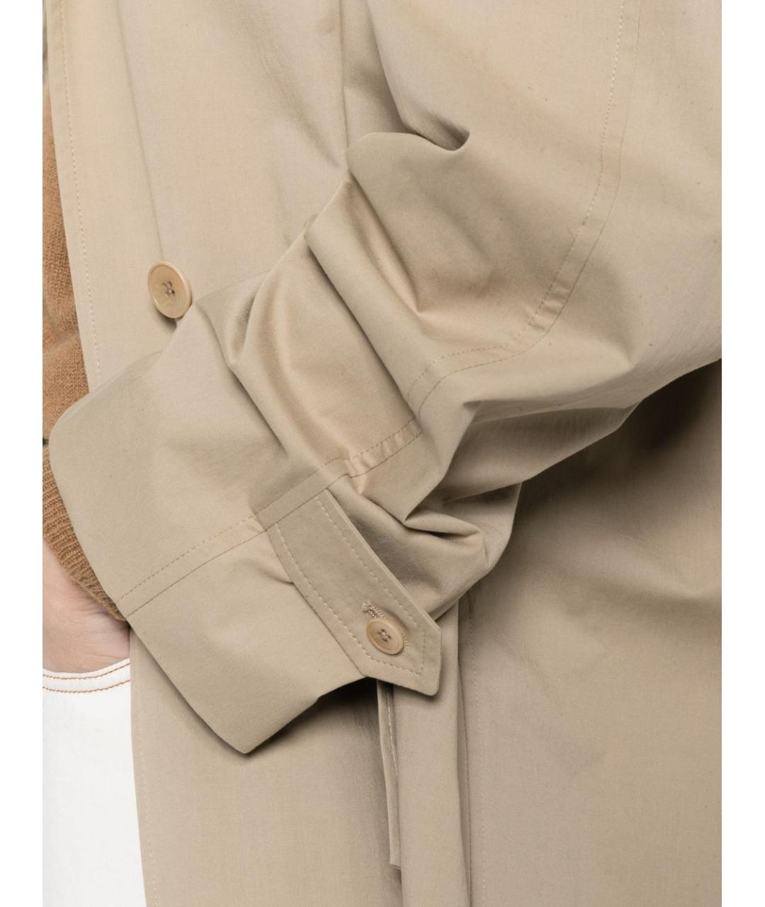 THE ROW Бежевый хлопковый тренч/плащ, фото 2