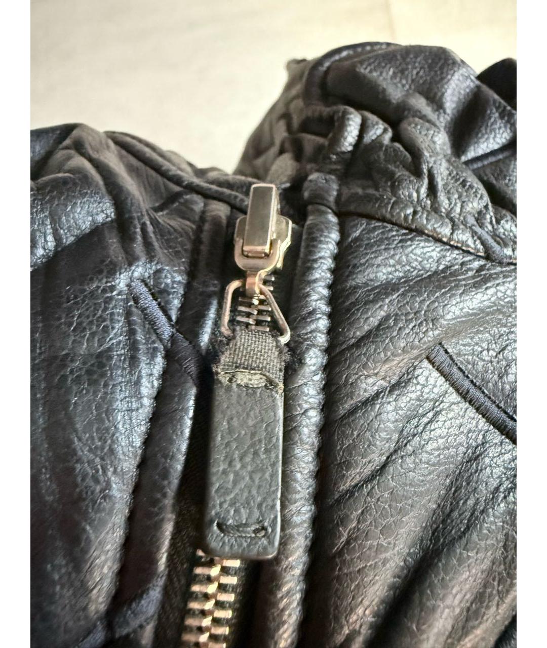 EMPORIO ARMANI Темно-синяя кожаная куртка, фото 8