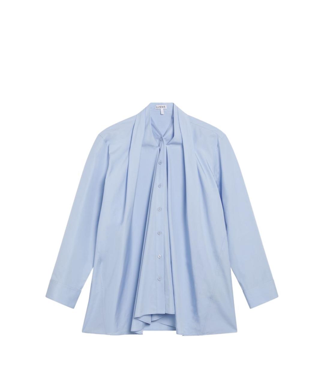 LOEWE Голубая хлопковая рубашка, фото 1