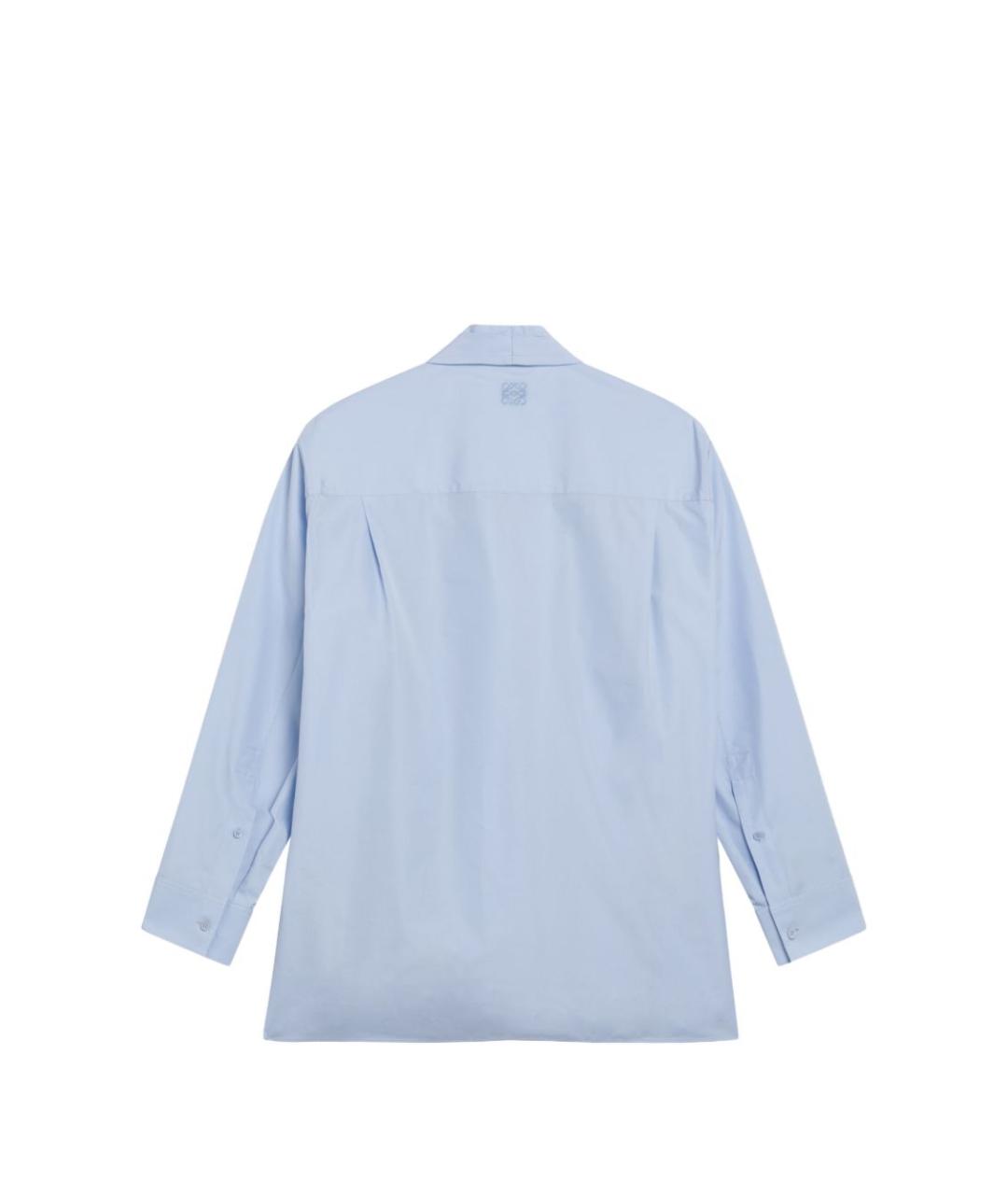 LOEWE Голубая хлопковая рубашка, фото 2
