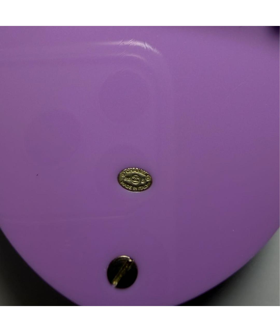 CHANEL Розовая пластиковая булавка / брошь, фото 2