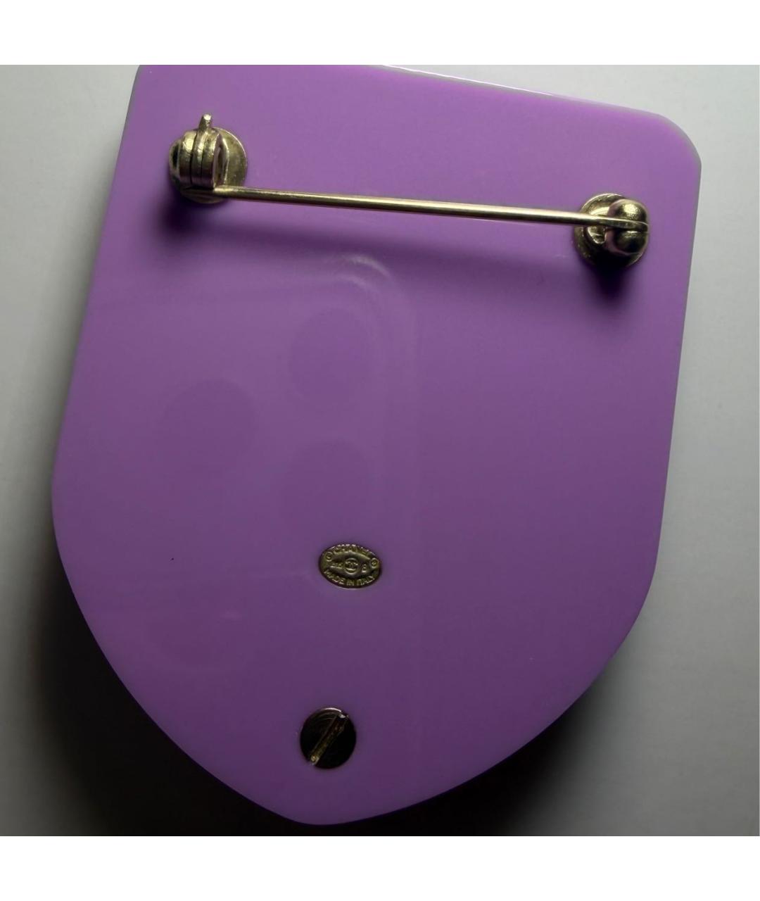 CHANEL Розовая пластиковая булавка / брошь, фото 3