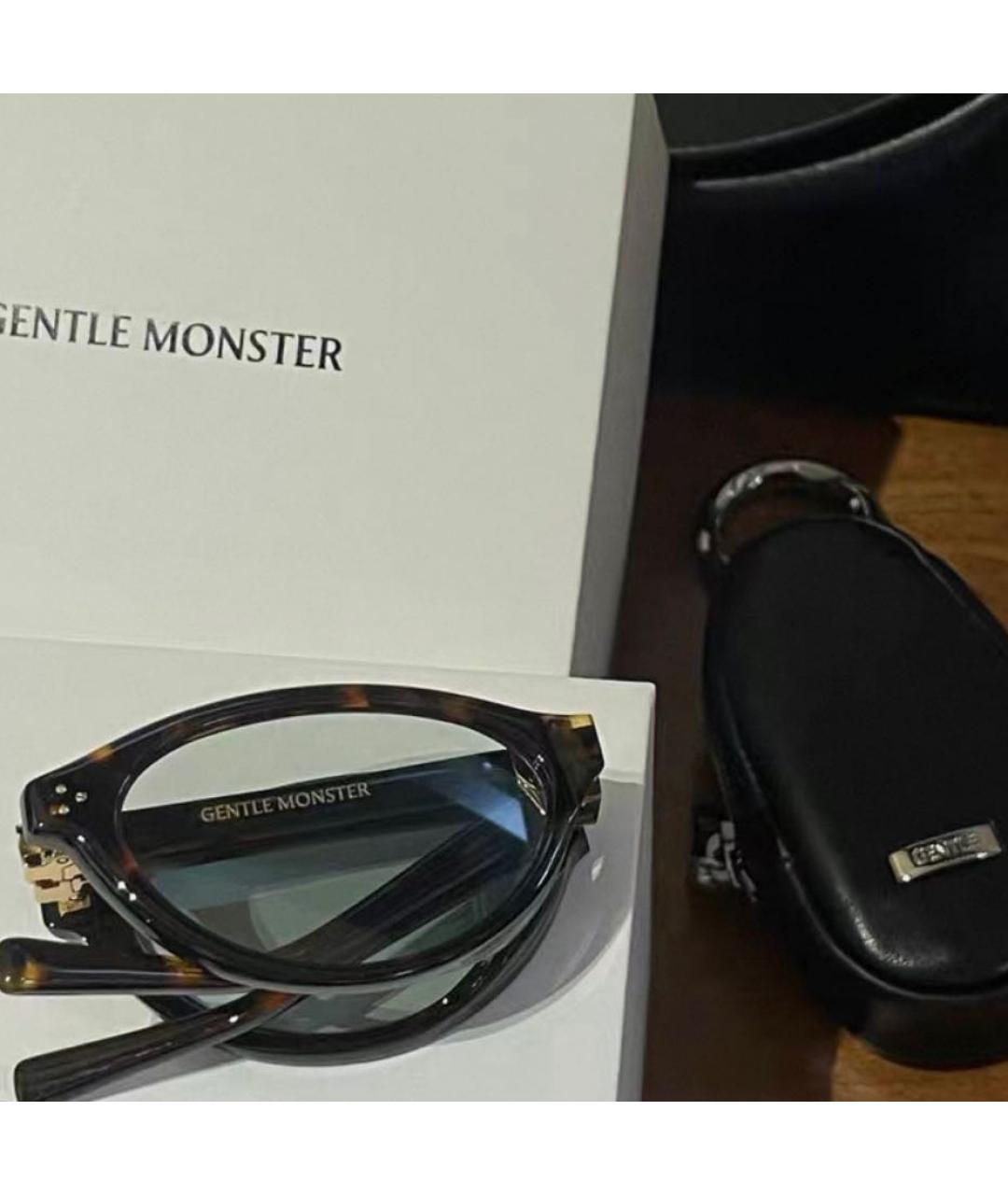 GENTLE MONSTER Коричневые пластиковые солнцезащитные очки, фото 5