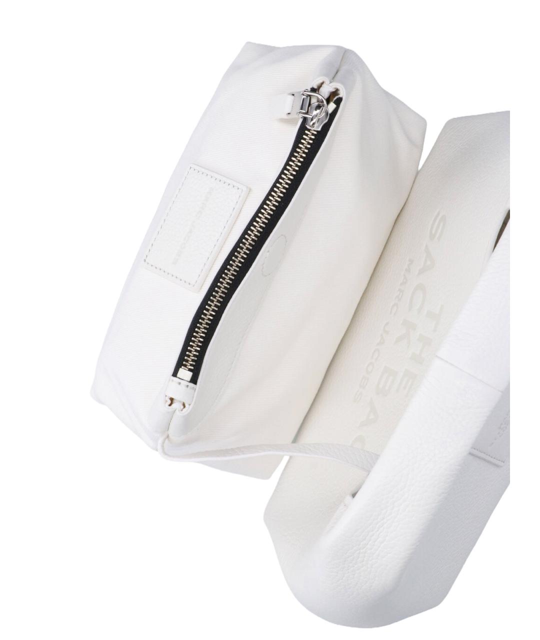 MARC JACOBS Белая кожаная сумка с короткими ручками, фото 4