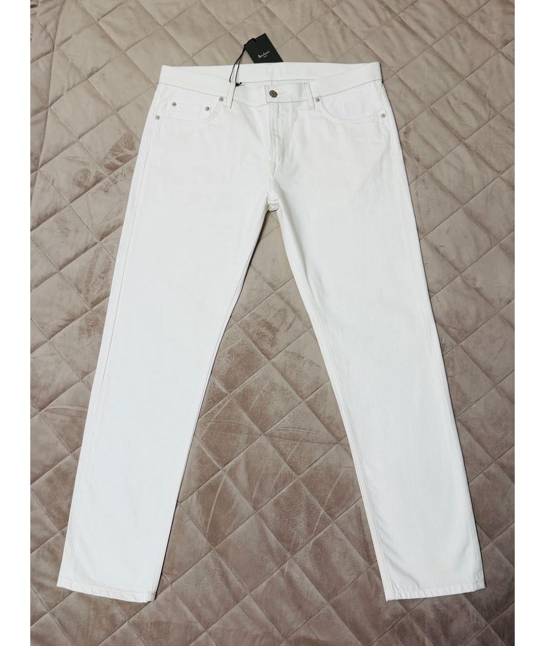 BERLUTI Белые хлопковые джинсы, фото 3