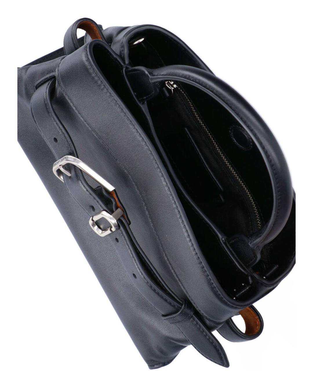 MARC JACOBS Черная кожаная сумка тоут, фото 4