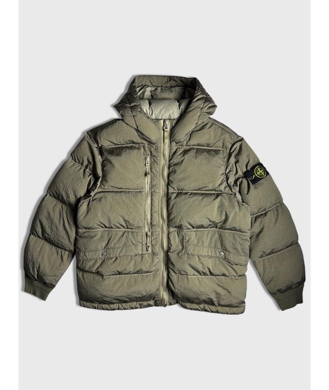 STONE ISLAND Хаки пуховик, фото 6