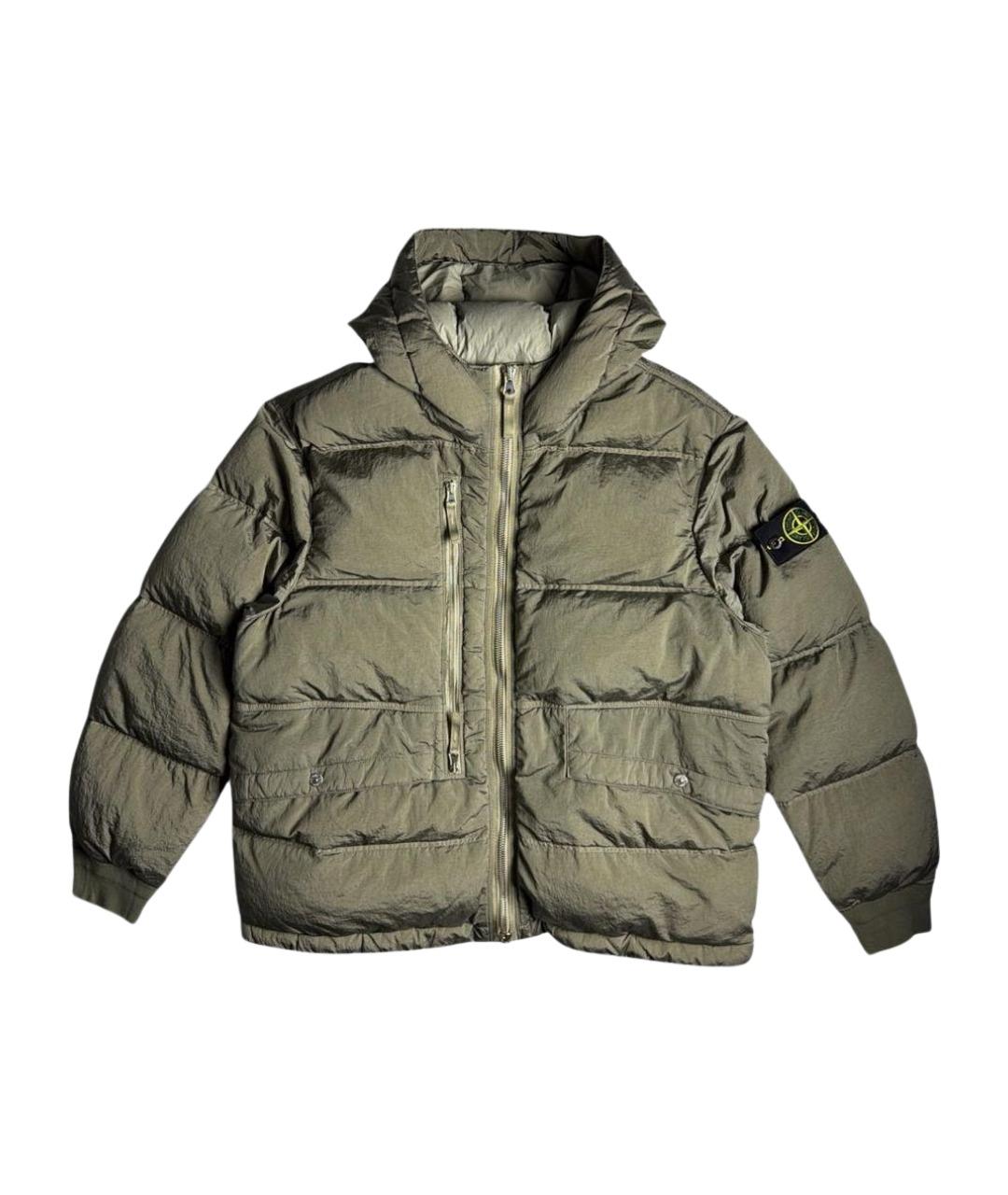 STONE ISLAND Хаки пуховик, фото 1