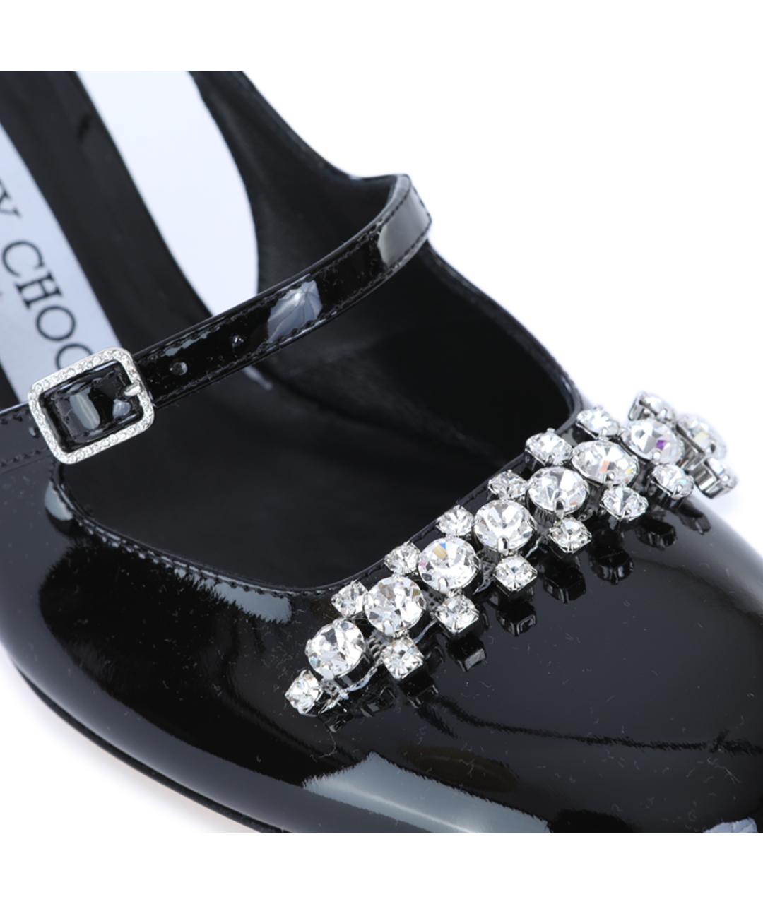 JIMMY CHOO Черные туфли из лакированной кожи, фото 4