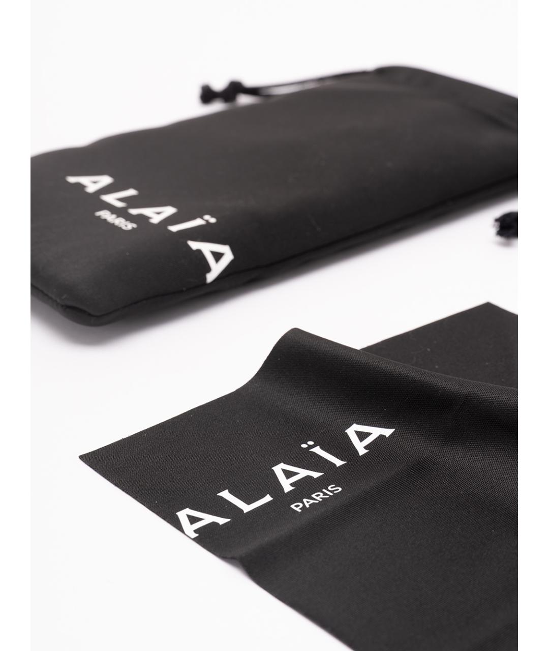 ALAIA Серебряные металлические солнцезащитные очки, фото 5