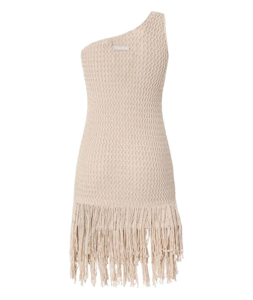 PINKO Серое вискозное повседневное платье, фото 2