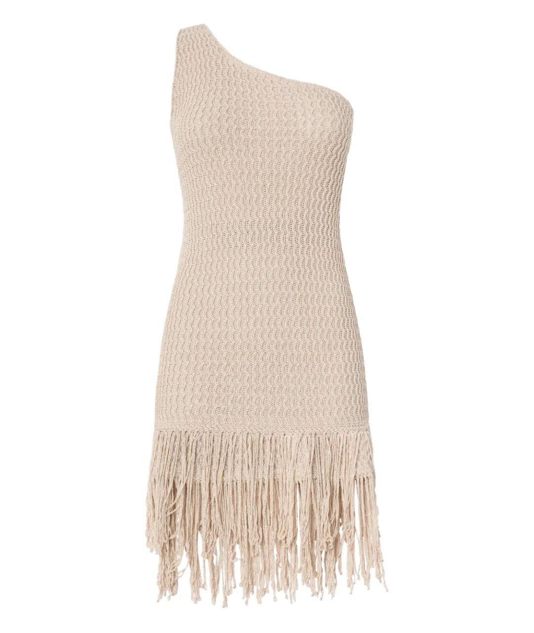 PINKO Серое вискозное повседневное платье, фото 1