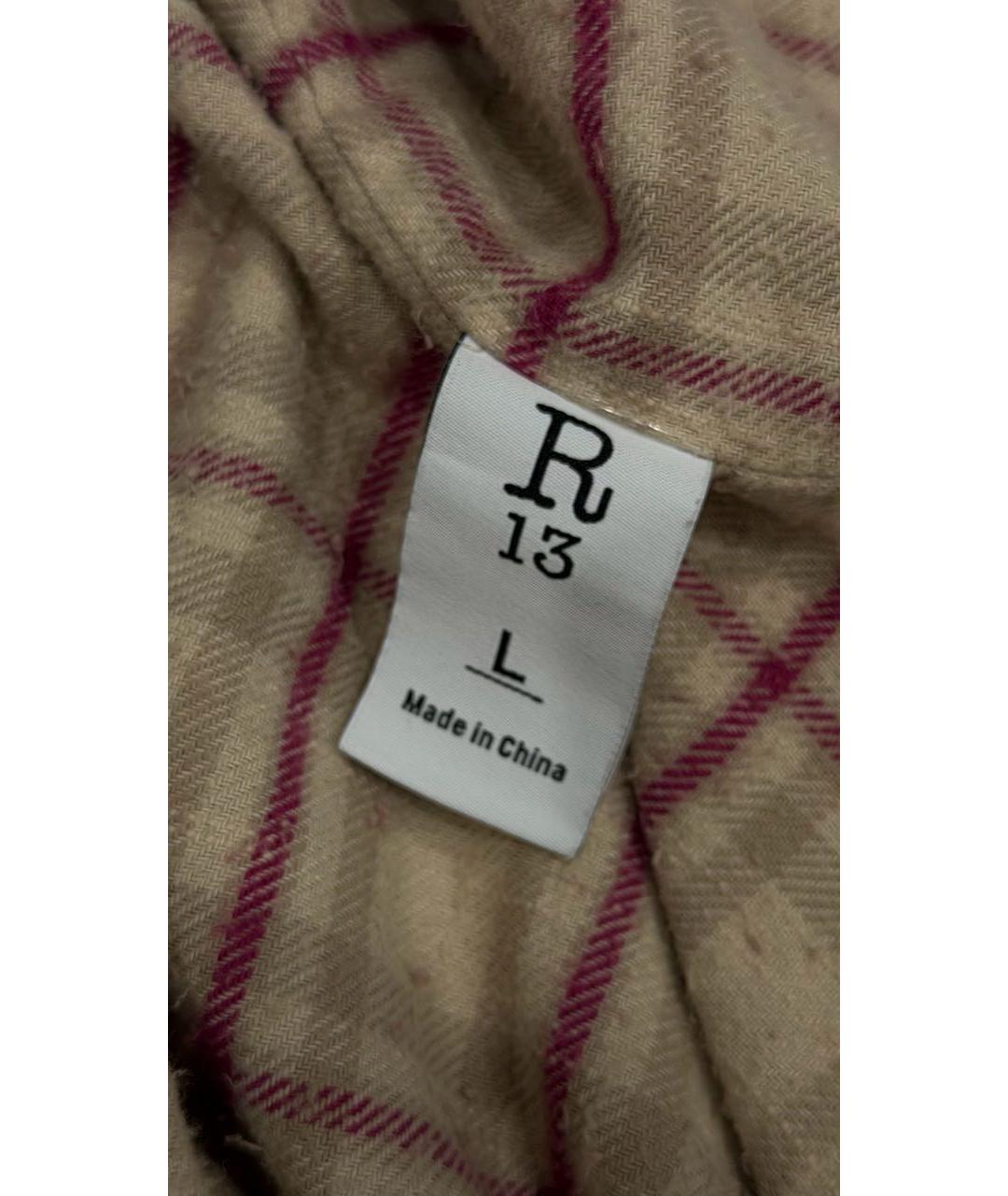 R13 Мульти хлопковая рубашка, фото 5