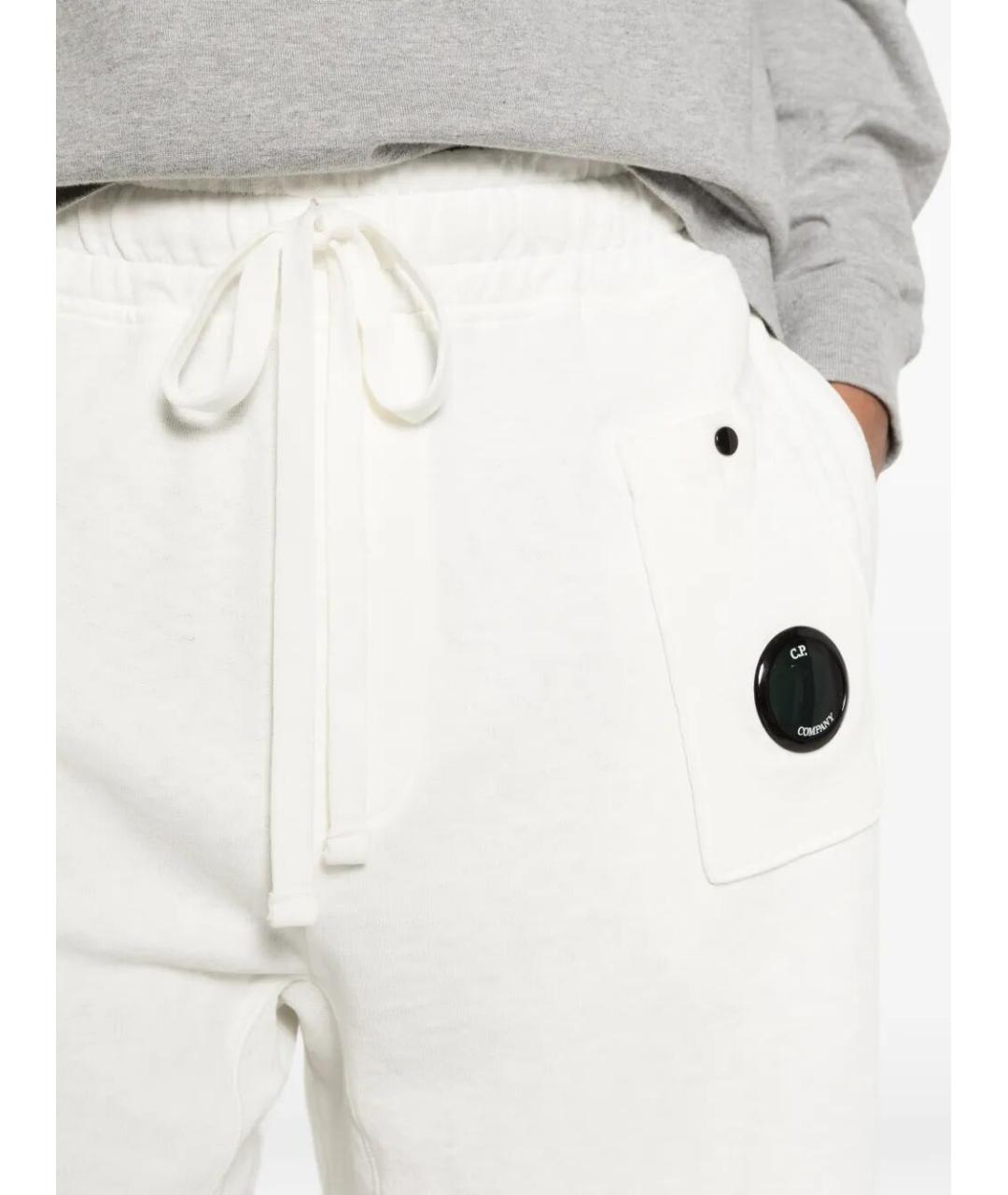 CP COMPANY Белые хлопковые шорты, фото 4