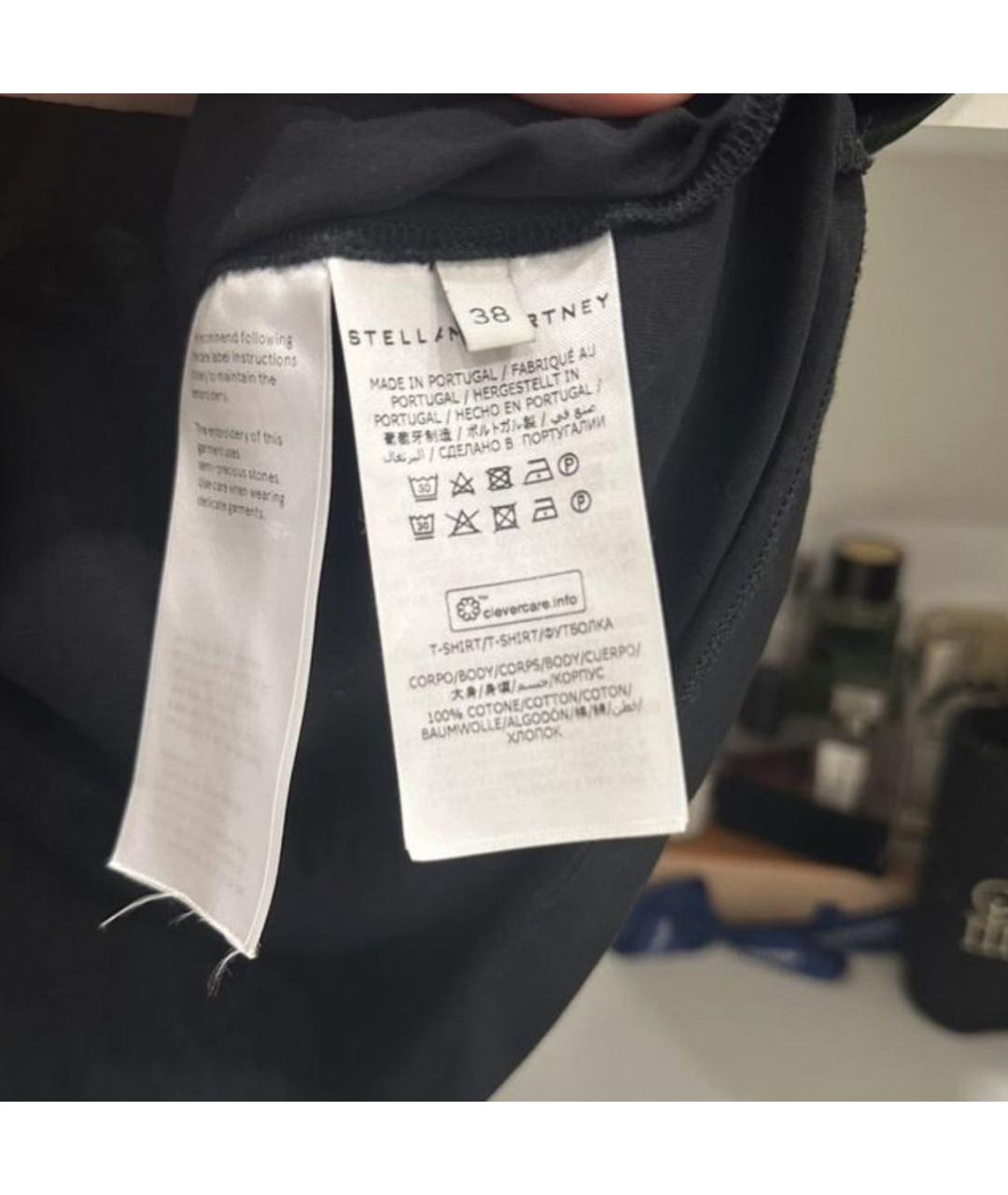 STELLA MCCARTNEY Черная футболка, фото 3