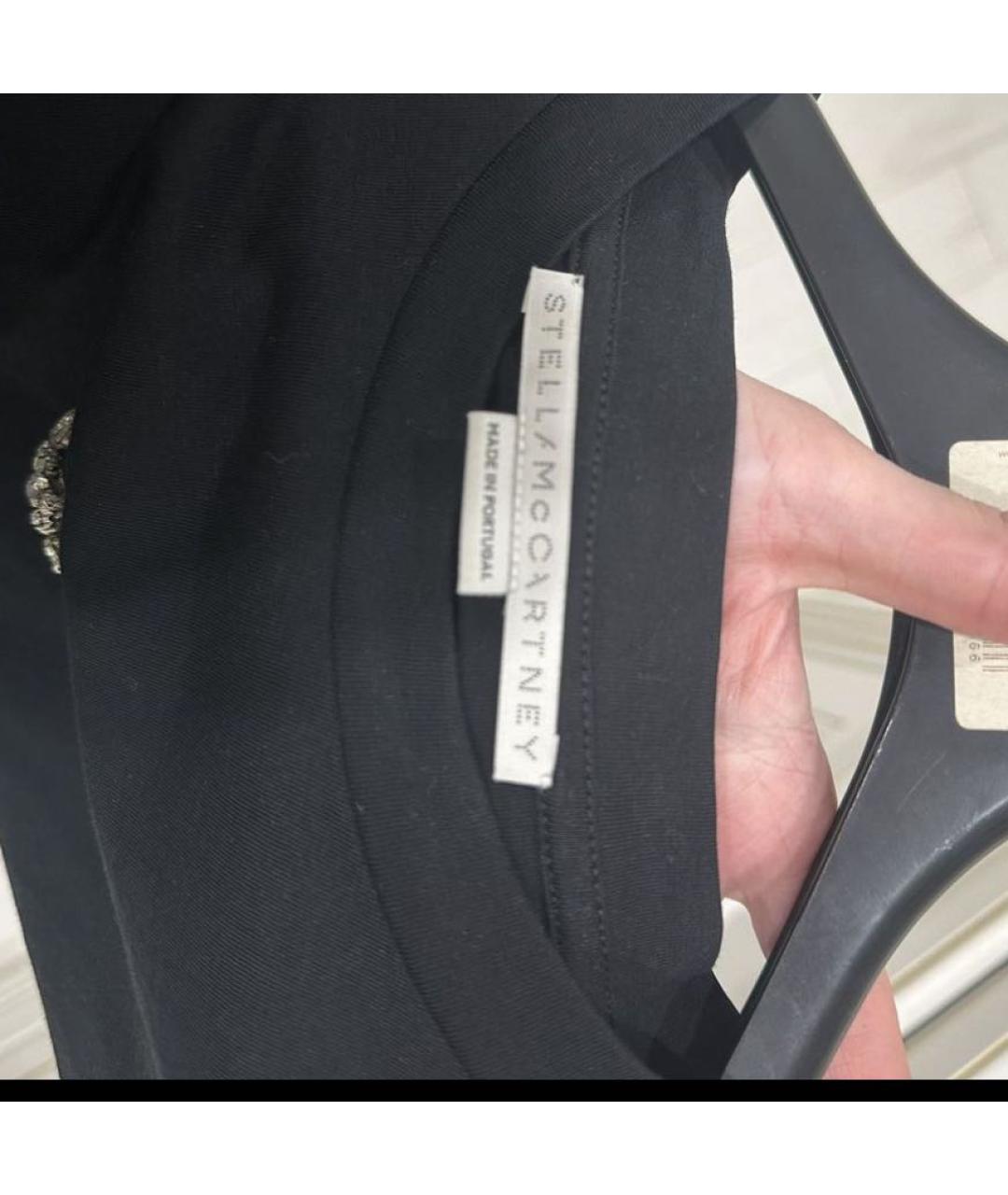 STELLA MCCARTNEY Черная футболка, фото 4