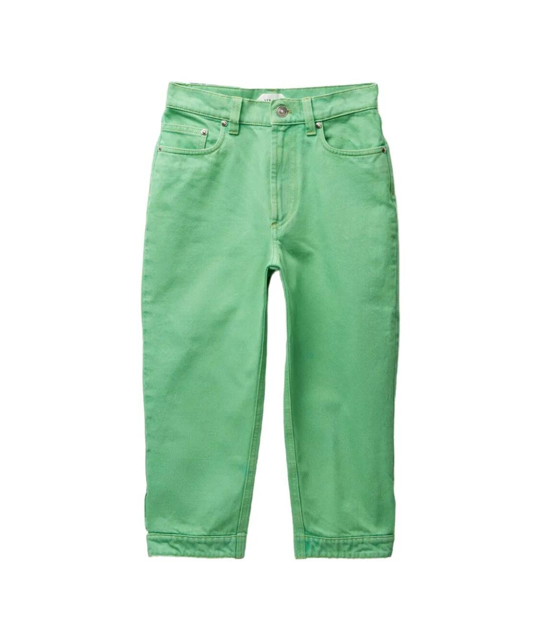 VERSACE Зеленые хлопковые бриджи, фото 1