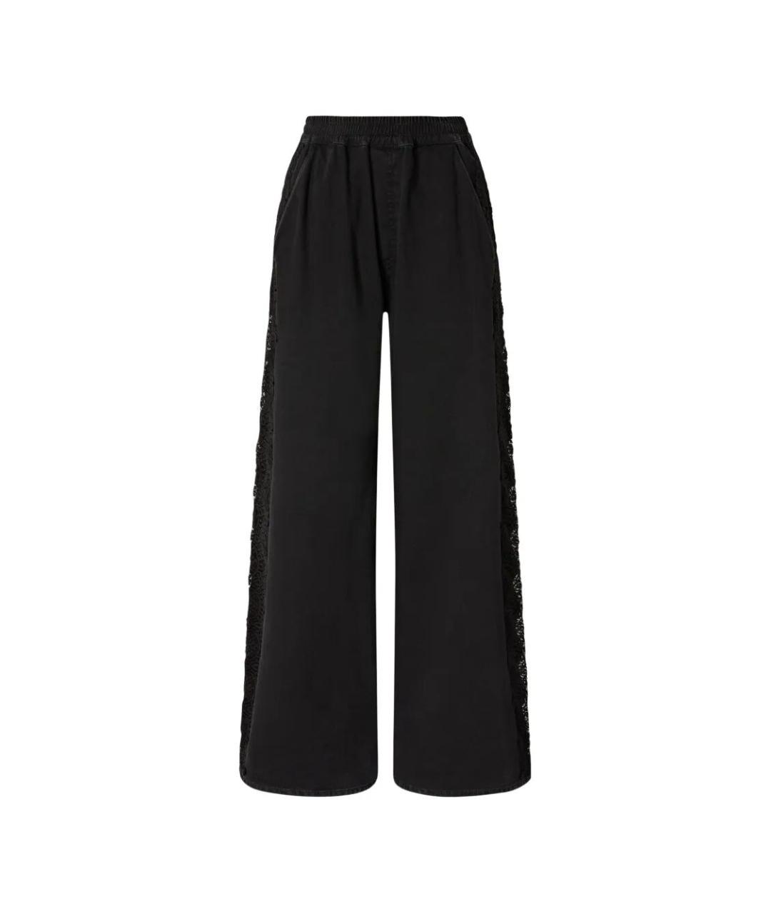 PINKO Черные хлопковые прямые брюки, фото 1