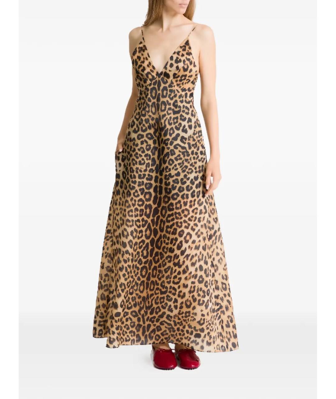 ALBERTA FERRETTI Мульти шелковое повседневное платье, фото 2