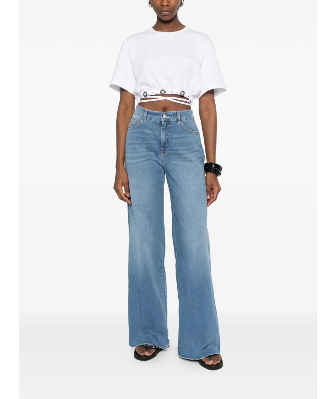 PINKO Белая хлопковая футболка, фото 2