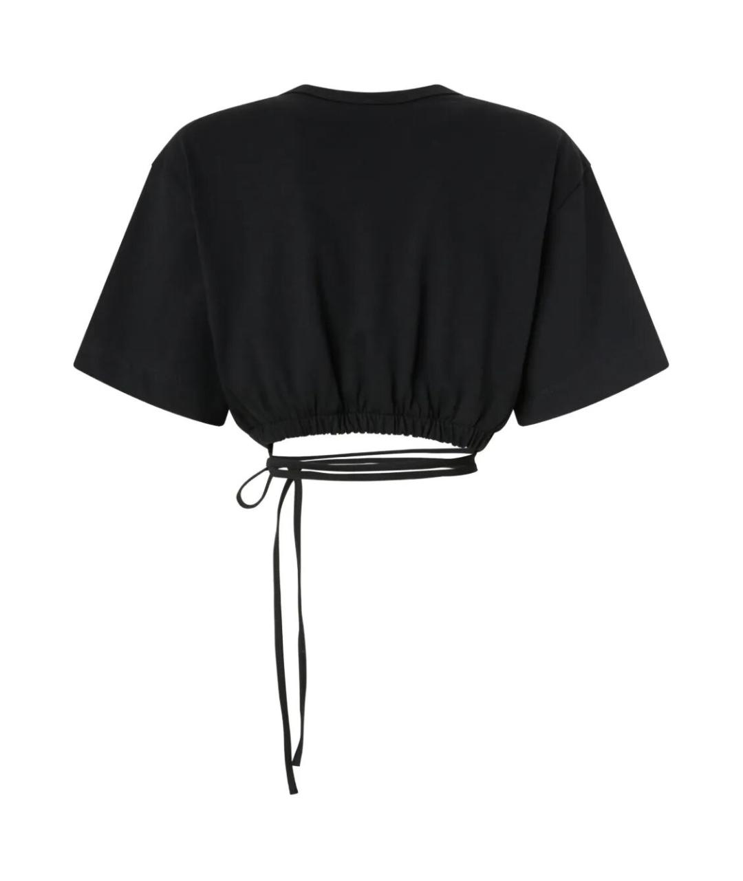 PINKO Черная хлопковая футболка, фото 2