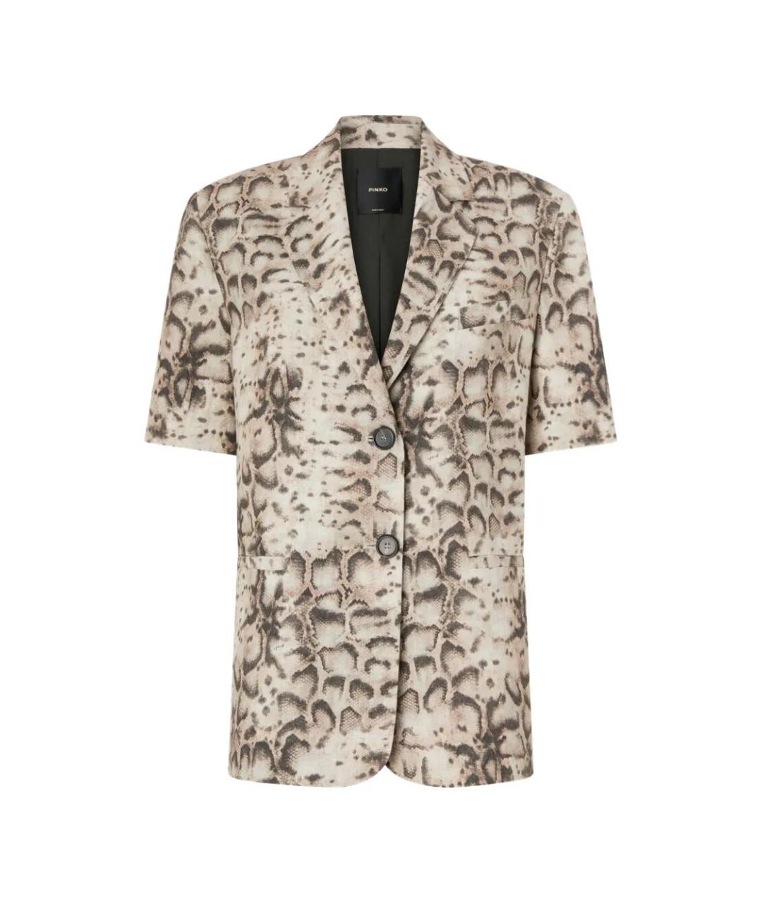 PINKO Мульти льняной жакет/пиджак, фото 1